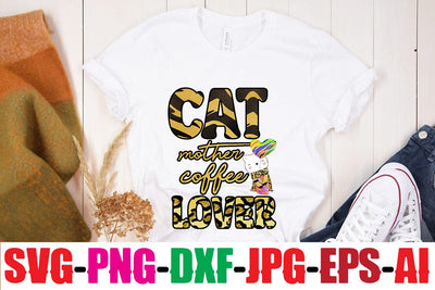 Cat mother coffee lover SVG MStudio 