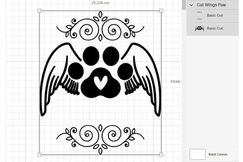 Cat Paw Memorial Christmas Ornament SVG Pet Remembrance SVG OrangeBrushStudio 