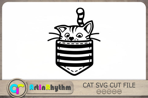 Cat Pocket Svg, Cat Svg, Cat Clipart, Pocket Cat Svg SVG Artinrhythm shop 