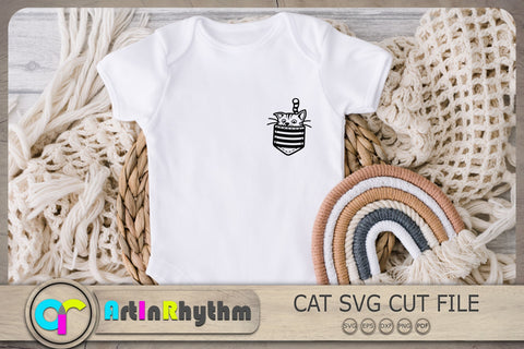 Cat Pocket Svg, Cat Svg, Cat Clipart, Pocket Cat Svg SVG Artinrhythm shop 
