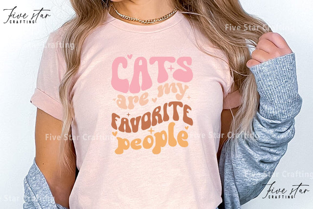 Cat Quote SVG Design, cats are my favorite people SVG FiveStarCrafting 