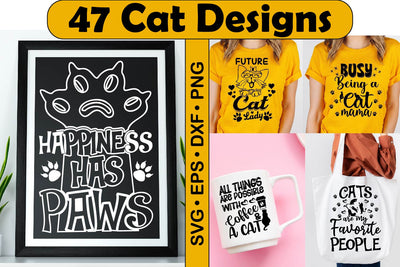 Cat Quotes svg bundle, kitty T shirt Clipart SVG Paper Switch 