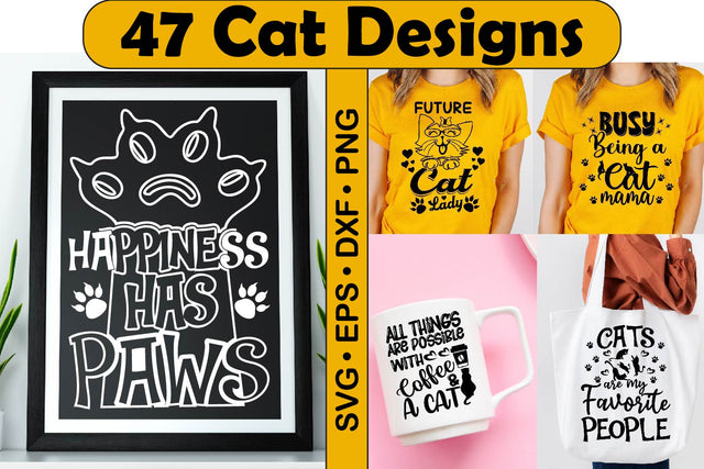 Cat Quotes svg bundle, kitty T shirt Clipart SVG Paper Switch 