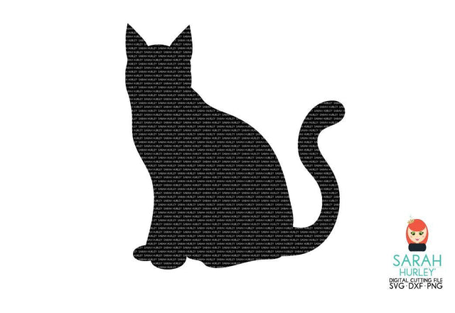 Cat Silhouette SVG Sarah Hurley 