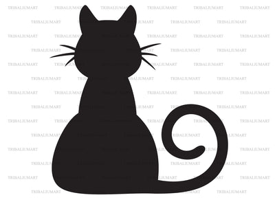 Cat sitting SVG TribaliumArtSF 