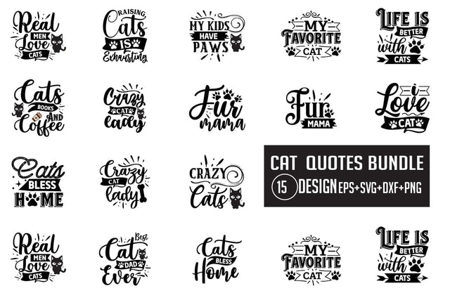 CAT SVG bundle 15 design SVG Nurstore 