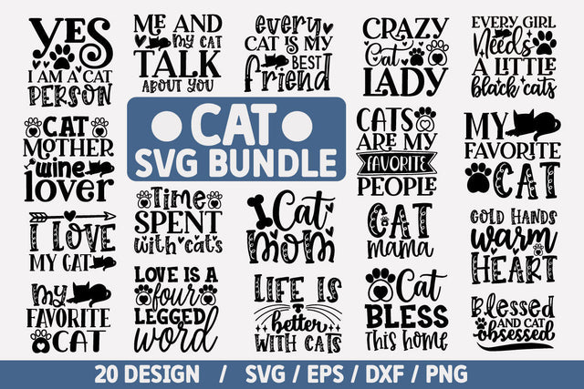 Cat SVG Bundle Cut File SVG akazaddesign 