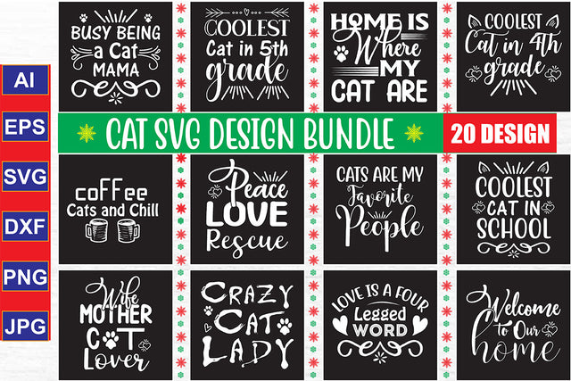 Cat SVG Bundle File SVG nirmal108roy 