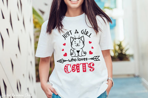 Cat svg bundle, funny cat quote, cat lover designs SVG Digital Rainbow Shop 