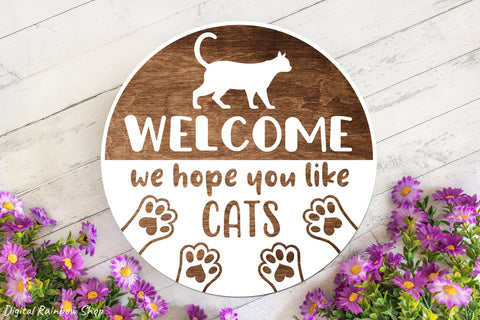 Cat svg bundle, funny cat quote, cat lover designs SVG Digital Rainbow Shop 