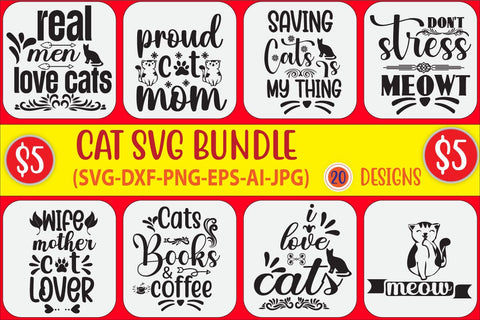 cat svg bundle, funny cat svgs, funny cat quotes svg, funny sarcastic cat svg, cat mom svg cat mama svg I love my cat svg, funny cat sayings SVG Blessedprint 