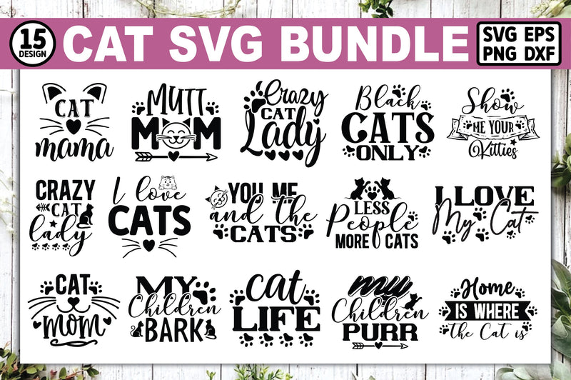 Cat SVG Bundle SVG Ariyan 