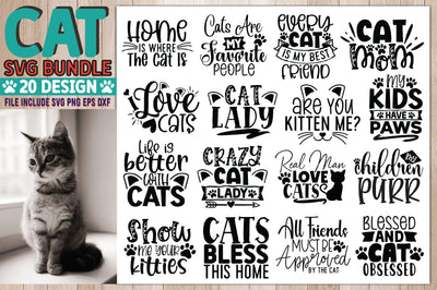 Cat SVG Bundle SVG Ariyan 