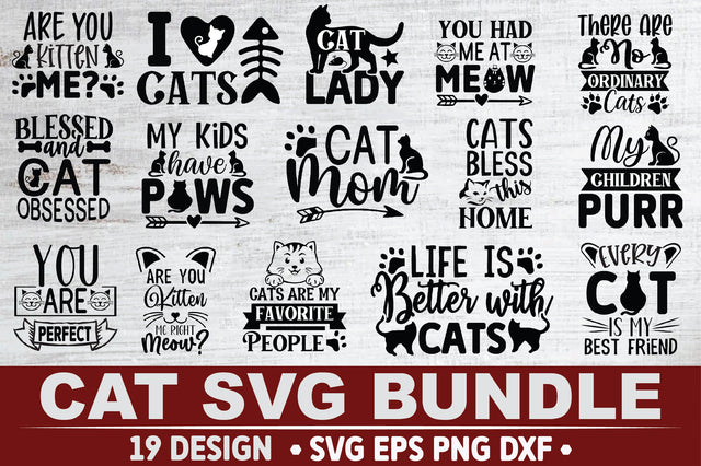 Cat SVG Bundle SVG Ariyan 
