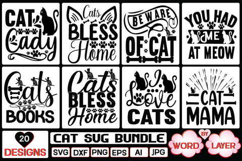 Cat SVG Bundle SVG Cut File SVG Studio Innate 