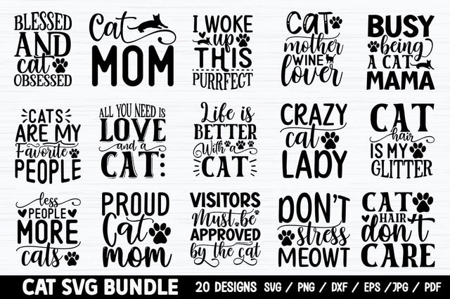 Cat SVG Bundle SVG etcify 