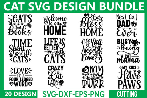 Cat SVG Bundle SVG md faruk hossain 