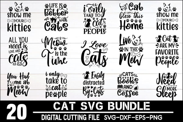 Cat SVG Bundle SVG md faruk hossain 