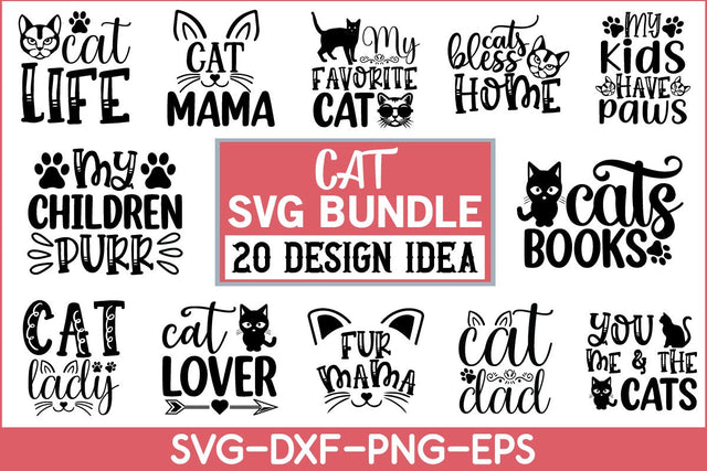 Cat Svg Bundle SVG md faruk hossain 