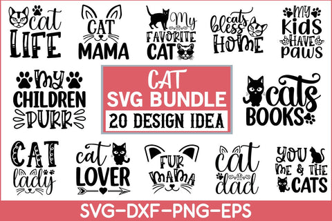 Cat Svg Bundle SVG md faruk hossain 