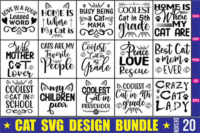 Cat SVG Bundle SVG nirmal108roy 