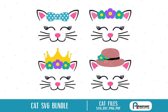 Cat Svg Bundle SVG Pinoyart Kreatib