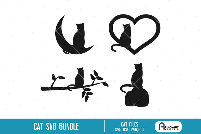 Cat Svg Bundle SVG Pinoyart Kreatib