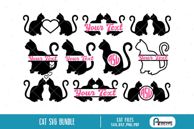Cat Svg Bundle SVG Pinoyart Kreatib