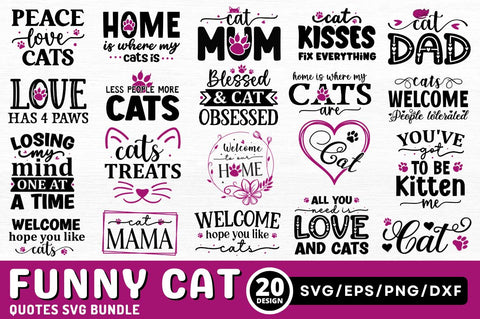 Cat Svg Bundle SVG Regulrcrative 