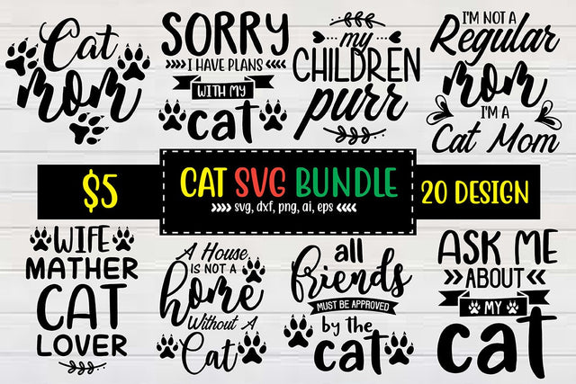 Cat Svg Bundle SVG shah alam 