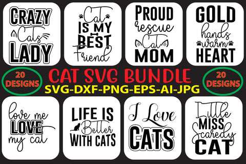 Cat SVG Bundle SVG Syaman 