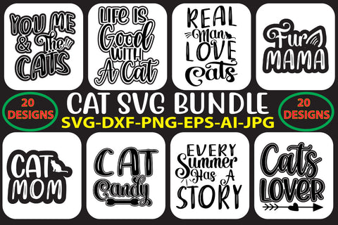 Cat Svg Bundle SVG Syaman 