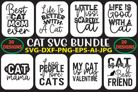 Cat SVG Bundle SVG Syaman 