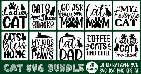 Cat svg bundle vol.2 SVG Rafiqul20606 