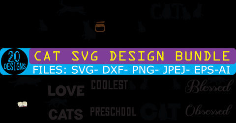 Cat SVG Bundle Vol.3 SVG Rafiqul20606 
