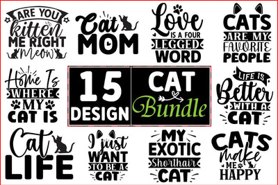 Cat SVG Design Bundle SVG CraftingStudio 