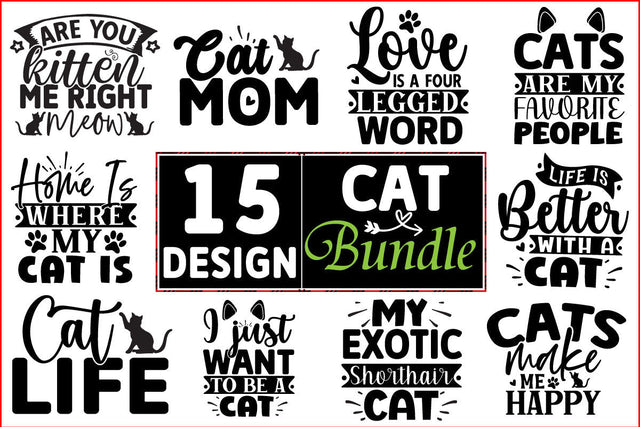 Cat SVG Design Bundle SVG CraftingStudio 