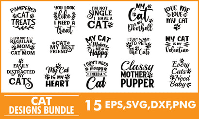 Cat SVG Designs Bundle SVG PatternFeed8 
