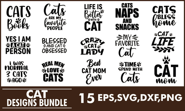 Cat SVG Designs Bundle SVG PatternFeed8 