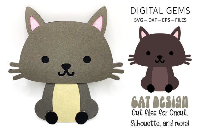 Cat SVG Digital Gems 