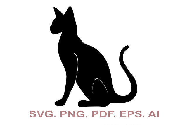 Cat SVG file, Cat Cut File, Black Cat svg, Halloween cat SVG, Black Cat Clipart, Black Cat Vector SVG MagicDesignUS 