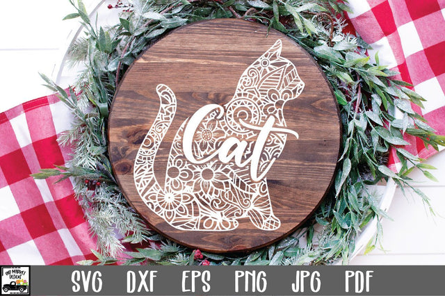 Cat SVG File - Cat Mandala SVG SVG Old Market 