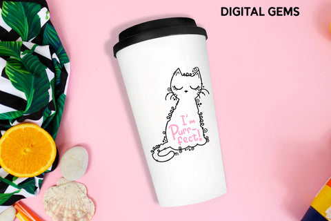 Cat SVG | I'm Purr-fect. SVG Digital Gems 