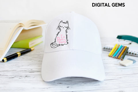Cat SVG | I'm Purr-fect. SVG Digital Gems 
