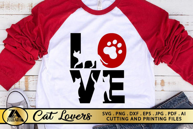 Cat SVG Pet Lover SVG Cat Quotes SVG Meow Paw Prints SVG SVG zoellartz 