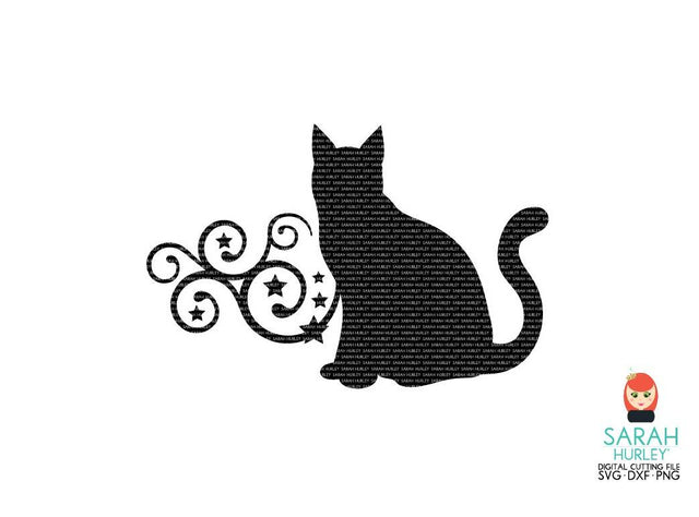 Cat Swirl SVG Sarah Hurley 