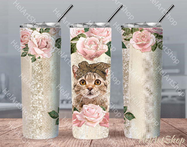 Cat Tumbler PNG | Sublimation Png Sublimation _HelArtShop_ 