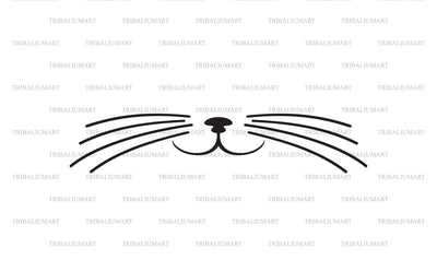 Cat Whiskers SVG TribaliumArtSF 