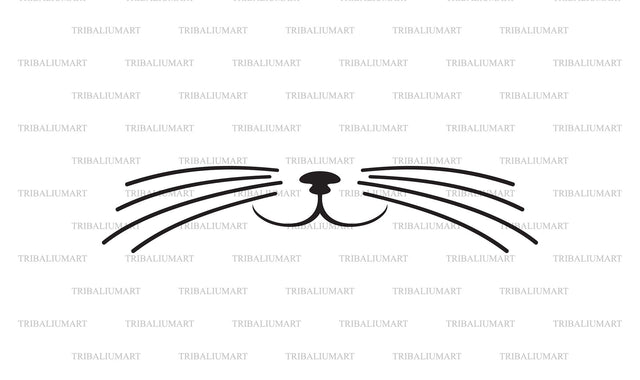 Cat Whiskers SVG TribaliumArtSF 