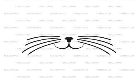 Cat Whiskers SVG TribaliumArtSF 